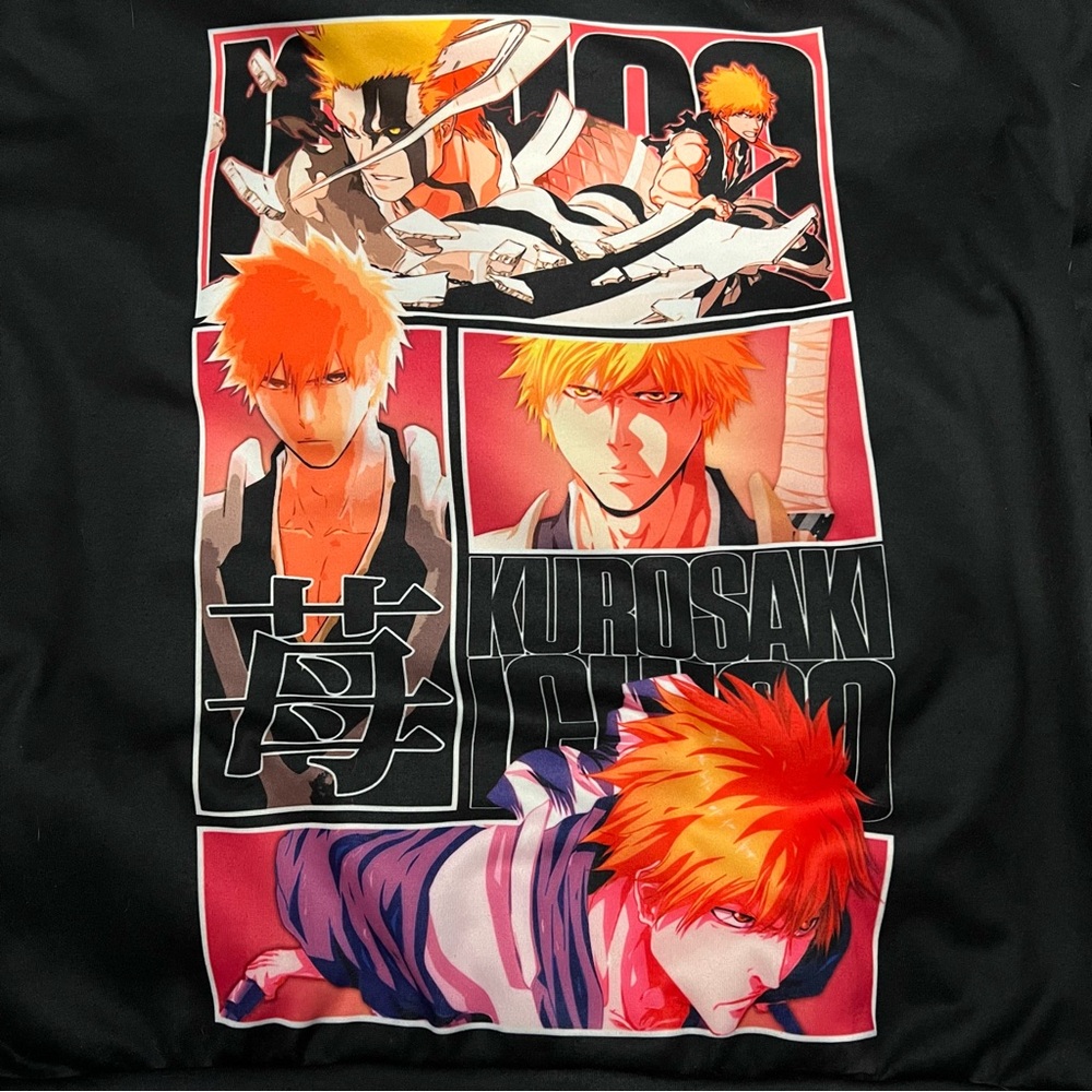 Anime Ape Street Wear Hoodie Kurosaki Ichigo TYBWA 2XL EUC